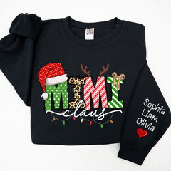 Lofaris Merry Christmas Mimi Claus Light Custom Sweatshirt