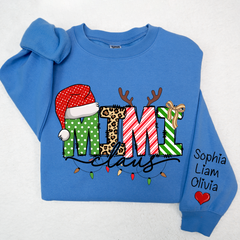 Lofaris Merry Christmas Mimi Claus Light Custom Sweatshirt