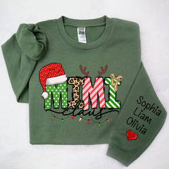 Lofaris Merry Christmas Mimi Claus Light Custom Sweatshirt
