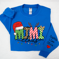Lofaris Merry Christmas Mimi Claus Light Custom Sweatshirt