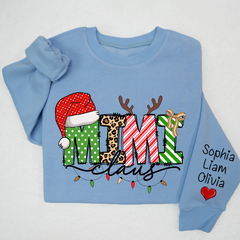 Lofaris Merry Christmas Mimi Claus Light Custom Sweatshirt