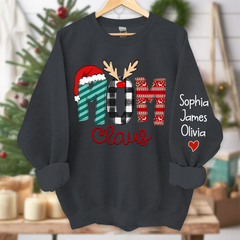 Lofaris Merry Christmas Mom Claus Custom Name Sweatshirt