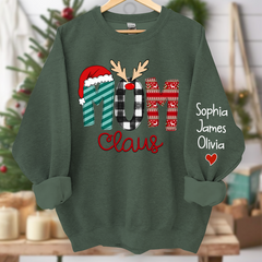 Lofaris Merry Christmas Mom Claus Custom Name Sweatshirt