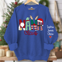 Lofaris Merry Christmas Nana Claus Grandma Custom Sweatshirt