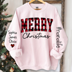 Lofaris Merry Christmas Nanalfie Caro Sweatshirt with Grandkids