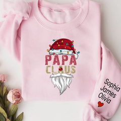 Lofaris Merry Christmas Papa Claus Custom Name Sweatshirt
