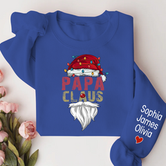 Lofaris Merry Christmas Papa Claus Custom Name Sweatshirt
