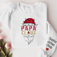 Lofaris Merry Christmas Papa Claus Custom Name Sweatshirt
