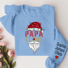 Lofaris Merry Christmas Papa Claus Custom Name Sweatshirt
