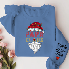 Lofaris Merry Christmas Papa Claus Custom Name Sweatshirt