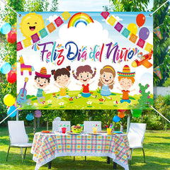 Lofaris Mexican Feliz Dia Del Nino Children Day Backdrop