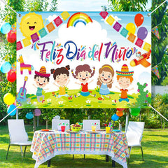 Lofaris Mexican Feliz Dia Del Nino Children Day Backdrop