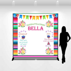 Lofaris Mexican Fiesta Graduation Party Custom Backdrop