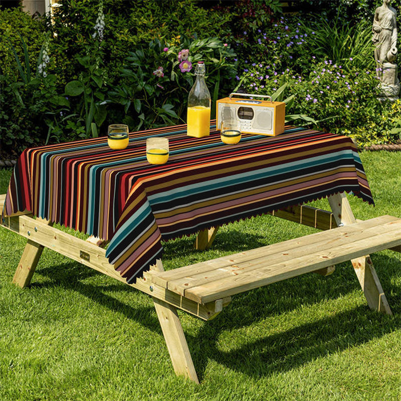 Lofaris Mexican Fiesta Rectangle Tablecloth for Dining Room