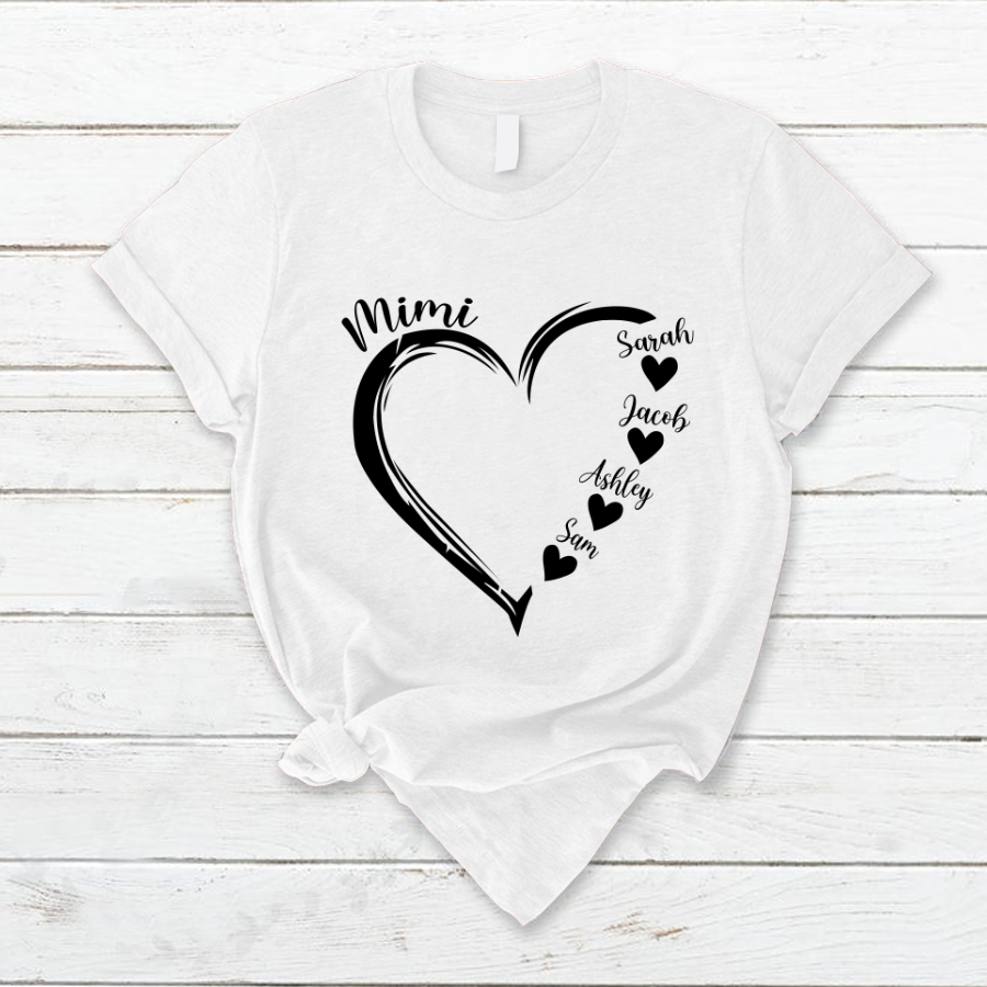 Lofaris Mimi And Grandkids Gifts T-Shirt For Mothers Day