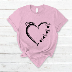 Lofaris Mimi And Grandkids Gifts T-Shirt For Mothers Day