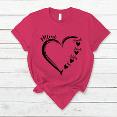 Lofaris Mimi And Grandkids Gifts T-Shirt For Mothers Day