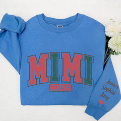 Lofaris Mimi Claus And Grandkids Christmas Custom Sweatshirt