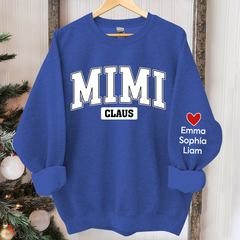 Lofaris Personalized Mimi Claus Christmas Custom And Kids Grandma Gift TH Sweatshirt