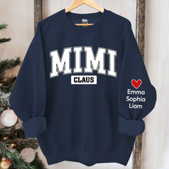 Lofaris Personalized Mimi Claus Christmas Custom And Kids Grandma Gift TH Sweatshirt