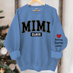 Lofaris Personalized Mimi Claus Christmas Custom And Kids Grandma Gift TH Sweatshirt