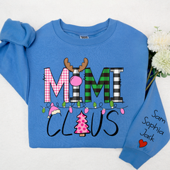 Lofaris Mimi Claus Christmas With Grandkids Custom Sweatshirt