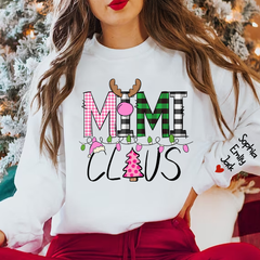 Lofaris Mimi Claus Christmas With Grandkids Custom Sweatshirt