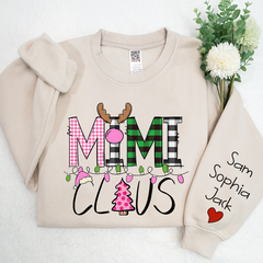 Lofaris Mimi Claus Christmas With Grandkids Custom Sweatshirt