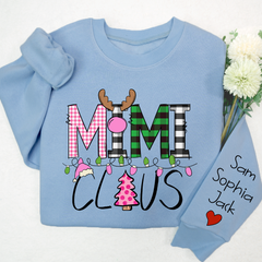 Lofaris Mimi Claus Christmas With Grandkids Custom Sweatshirt