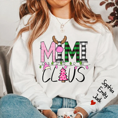 Lofaris Mimi Claus Christmas With Grandkids Custom Sweatshirt