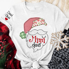 Lofaris Mimi Claus Christmas With Grandkids Custom T-Shirt