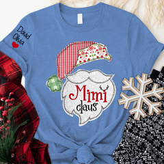 Lofaris Mimi Claus Christmas With Grandkids Custom T-Shirt