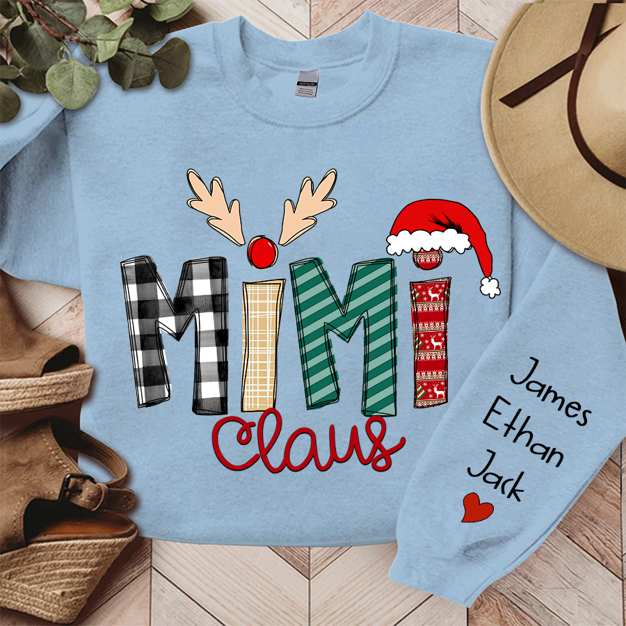 Lofaris Mimi Claus Family Gifts Christmas Custom Sweatshirt