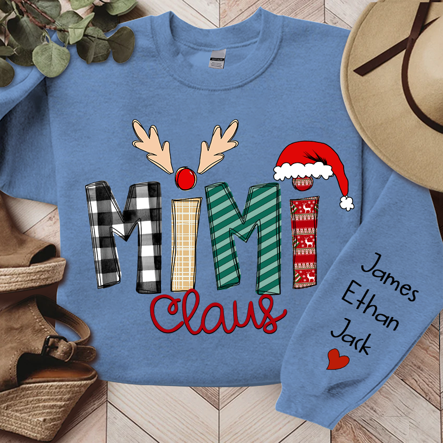 Lofaris Mimi Claus Family Gifts Christmas Custom Sweatshirt