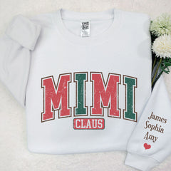 Lofaris Mimi Claus Grandkids Christmas Custom Sweatshirt