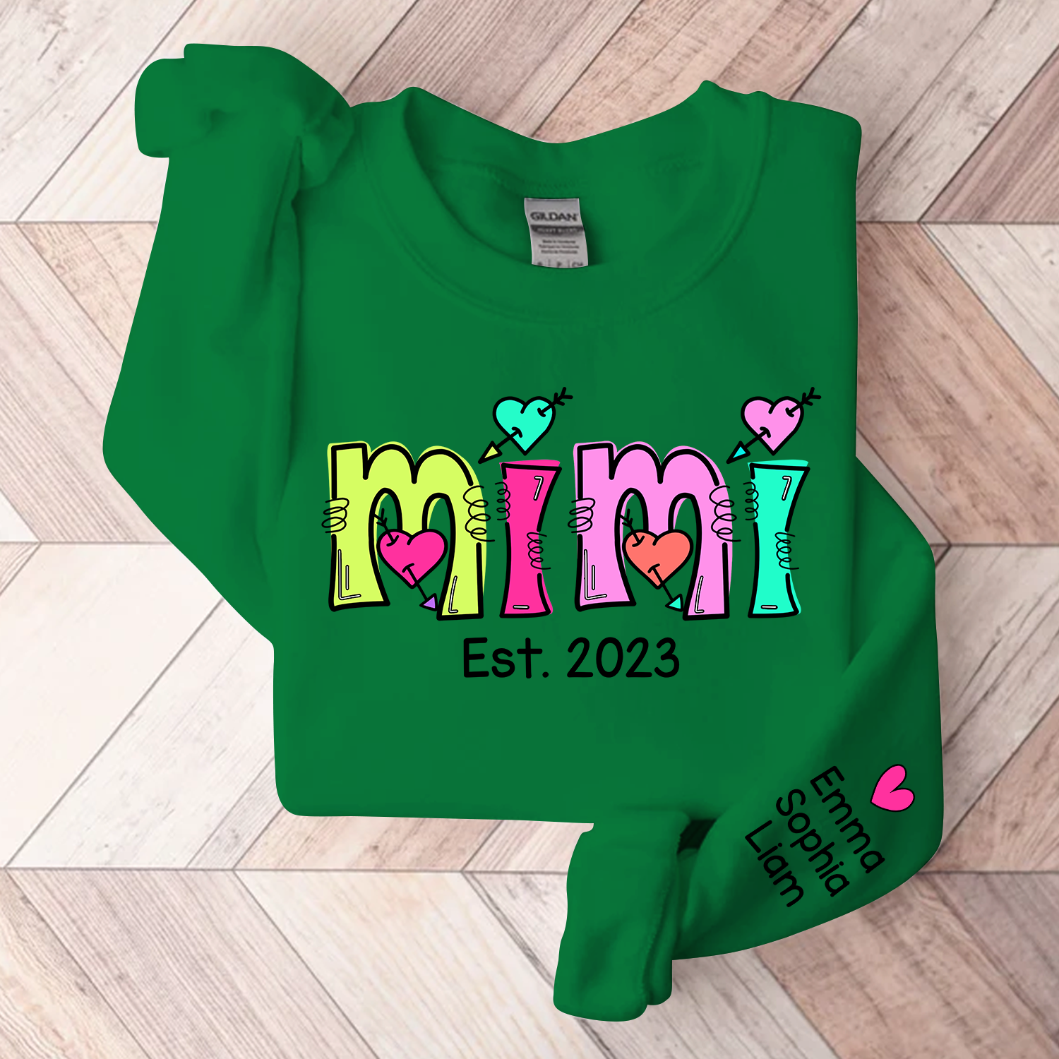 Lofaris Personalized Mimi Sweatshirt Custom Est With Kids Grandma Gift TH