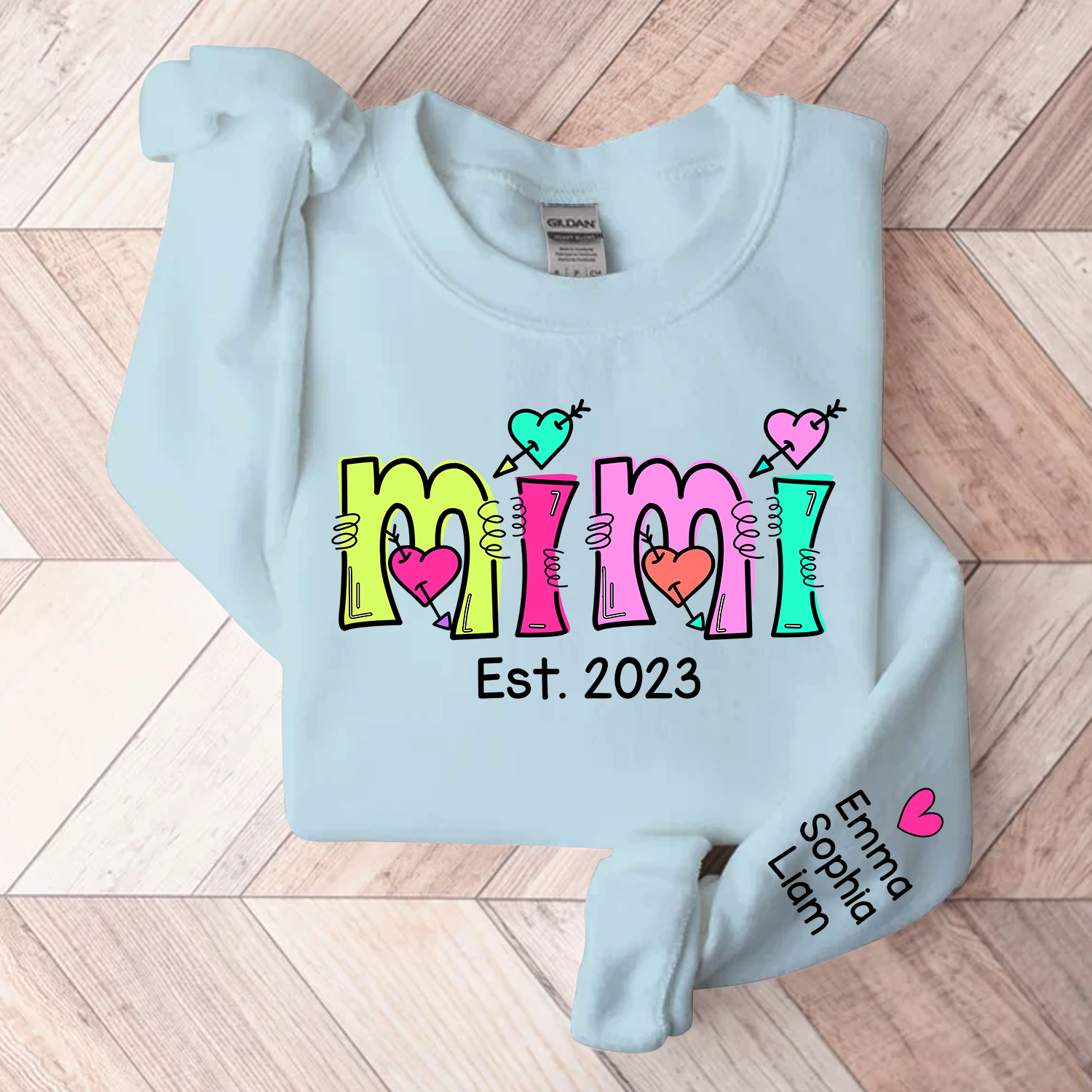 Lofaris Personalized Mimi Sweatshirt Custom Est With Kids Grandma Gift TH