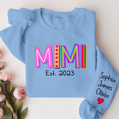 Lofaris Mimi Est Colorful Merry Christmas Custom Sweatshirt