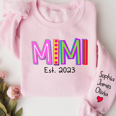 Lofaris Mimi Est Colorful Merry Christmas Custom Sweatshirt