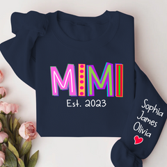 Lofaris Mimi Est Colorful Merry Christmas Custom Sweatshirt