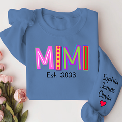 Lofaris Mimi Est Colorful Merry Christmas Custom Sweatshirt