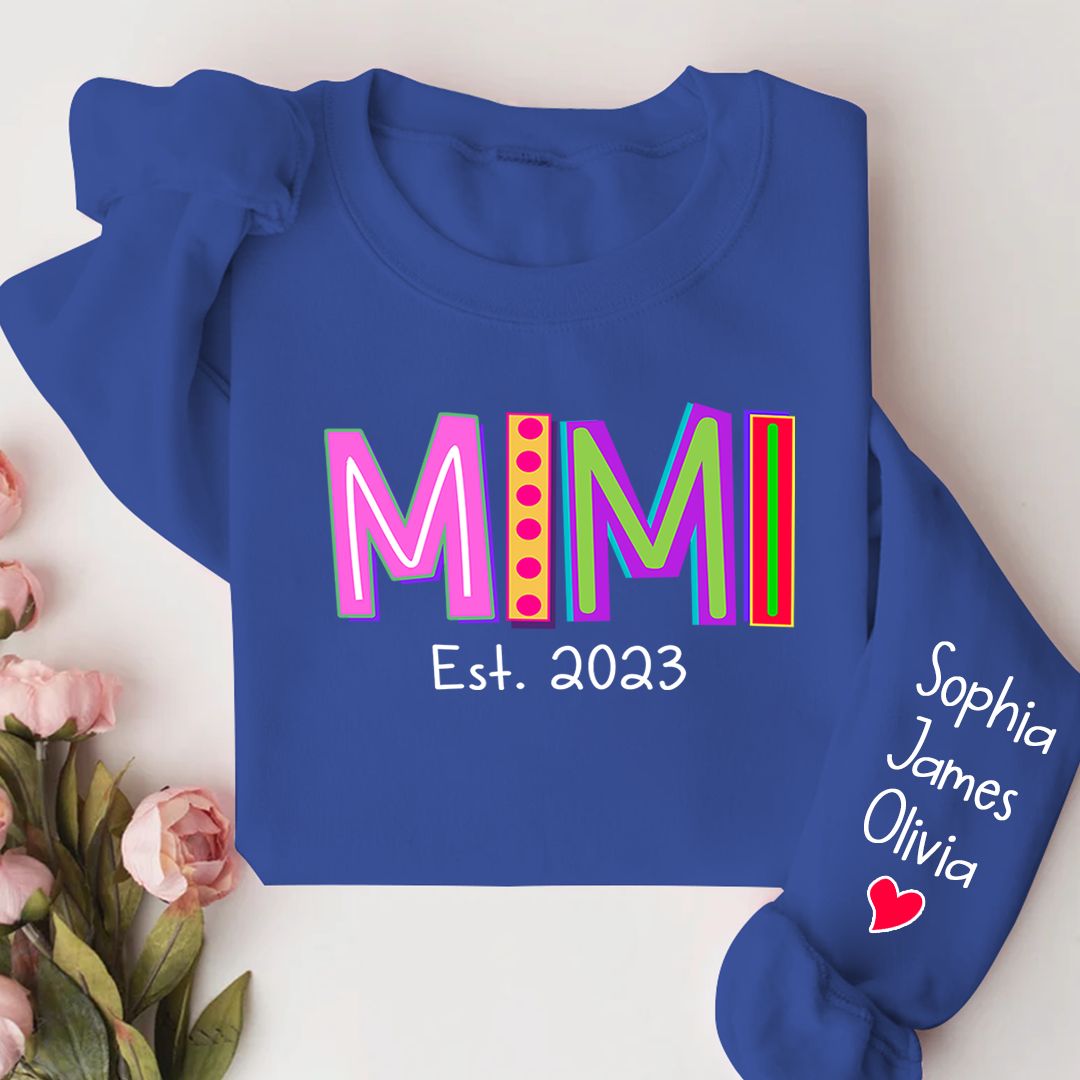 Lofaris Mimi Est Colorful Merry Christmas Custom Sweatshirt