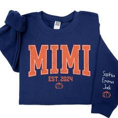 Lofaris Mimi Est Pumpkin Autumn And Kids Custom Sweatshirt