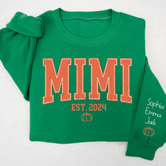 Lofaris Mimi Est Pumpkin Autumn And Kids Custom Sweatshirt