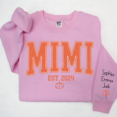 Lofaris Mimi Est Pumpkin Autumn And Kids Custom Sweatshirt