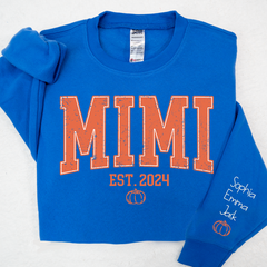 Lofaris Mimi Est Pumpkin Autumn And Kids Custom Sweatshirt