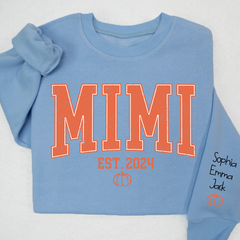 Lofaris Mimi Est Pumpkin Autumn And Kids Custom Sweatshirt