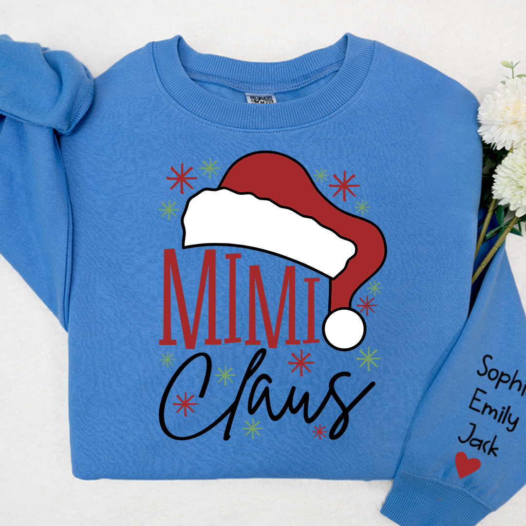 Lofaris Mimi Grandkids Merry Christmas Custom Sweatshirt