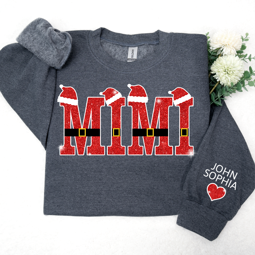 Lofaris Mimi Santa And Kids Christmas Personalized CTH01 Sweatshirt