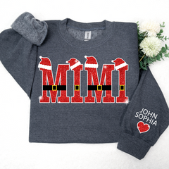 Lofaris Mimi Santa And Kids Christmas Personalized CTH01 Sweatshirt